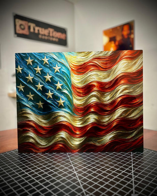 American Flag Art HD Metal Print 15"x18.75"